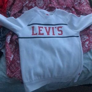 Levi’s Boy Sweater White and Red Sweater Size large in boys